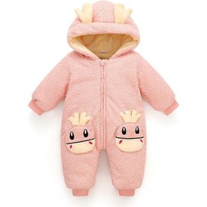 Herfst Winter Overall Voor Kinderen Baby Down Katoen Verdikte Kleding Hooded Cartoon Baby Jongens Meisjes Jumpsuit Baby Romper