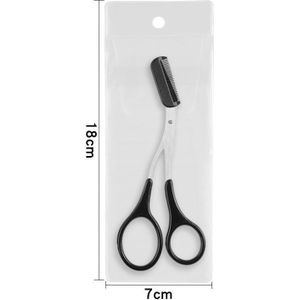 1Pc Wenkbrauw Trimmer Schaar Kam 3 Kleuren Wimper Haar Schaar Clips Vormgeven Wenkbrauw Razor Grooming Wenk Brauw Trimmer