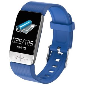 Tongyda Smart Band T1S Met Body Temperatuur Ecg + Ppg Fitness Tracker Bloeddruk Bluetooth Smart Armband Horloge Voor Telefoon