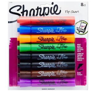 8 Pennen/Doos Amerikaanse Sanford Sharpie Whiteboard Marker Set Flipchart Mark Opknoping Karton Speciale Pen Ronde Kop 22480