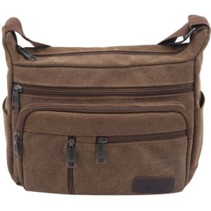 Canvas Crossbody Tassen Enkele Schoudertassen Reizen Casual Handtassen Messenger Bags Stevige Rits Schooltassen Voor Tieners