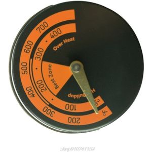 Magnetische Haard Ventilator Kachel Thermometer Voor Log Hout Brander Barbecue Oven Temperatuurmeter Meter N03 20