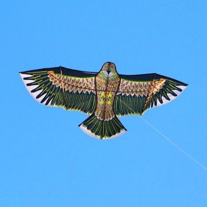 eagle kite nylon ripstop outdoor speelgoed vliegende vogel vliegers kids reel strand fun regenboog kite lijn winder