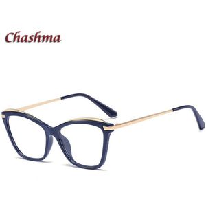 Vrouwen Cat Eye Frame Mode Brillen Optische Recept Bril TR90 Bril Anti Blue Ray Lenzen Voor Eye