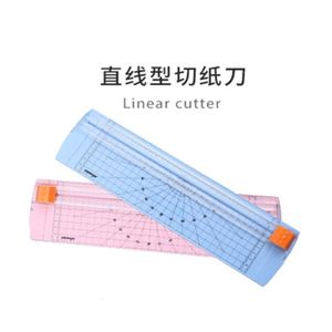 Mini Plastic Papiersnijder A4 Handleiding Schuiven Lineaire Cutter Kleine Desktop Foto Snijder