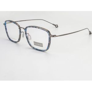 Eagwoo Pure Titanium Brillen Volledige Velg Optische Nerd Vintage Frame Spektakel Mannen Rechthoekige Glazen 388231
