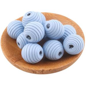 18Mm 20Pc Natural Maple Wood Bijenkorf Kralen Originele Onvoltooide Plant Holder Decor Speelgoed Maken Hardhout Ronde Ballen Diy ambachten Kralen