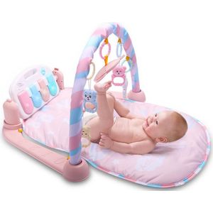 Baby Kick Play Piano Gym Fitness Frame Piano Met Pedalen Kinderen Muziek Spel Spelen Gym Speelgoed Voor 0-1 jaar Baby