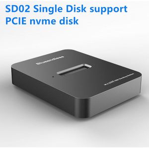 Dual Bay Harde Schijf Externe Box Nvme M.2 Efficiënte Warmteafvoer Docking Station Hdd Behuizing Type C Offline Kloon Behuizing