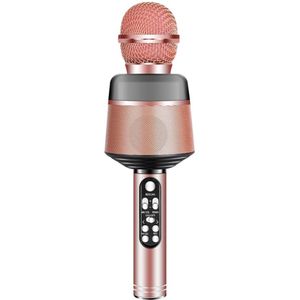 Draadloze Karaoke Microfoon Bluetooth Handheld Draagbare Speaker Home Ktv Speler Met Dancing Led Verlichting Record Functie