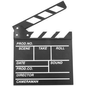 1Pc 20*20Cm Director Video Scene Clapperboard Tv Film Klepel Bord Film Slate Cut Prop -39