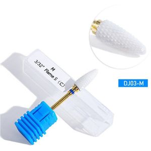 1Pcs Keramische Nail Boor Nagels Sander Tips Manicure Snijders Nagels Boor Pedicure Cutters Boren Manicure Machine Accessoires