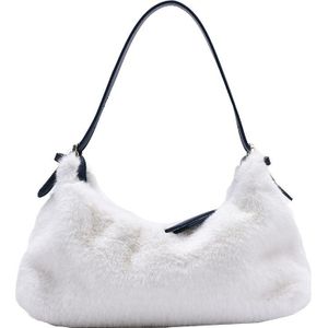 Kleine Faux Fur Vrouwen Handtassen Dames Schoudertas Crossbody Tas Casual Vrouwelijke Portemonnees Messenger Bags