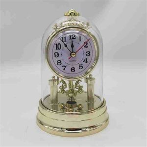 Europese Stijl Mute Klok Retro Wekkers Stopwatch Tafel Klok Voor Woonkamer Office Desktop Decoratie Klok Horloge