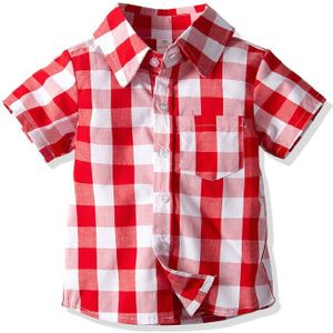 BEKE MATA Baby Jongens Shirts Zomer Kids Shirts Voor Boy Korte Mouwen Plaid Turn-down Kraag Kind Tops Kinderen kleding 2-9 Y