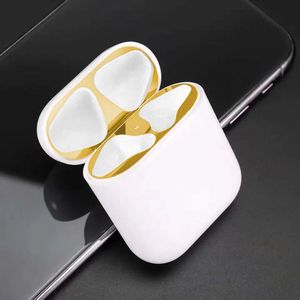 Stofdicht Metalen Dust Guard Sticker Voor Apple Airpods 2 1 Air pods Airpod Stickers Accessoires