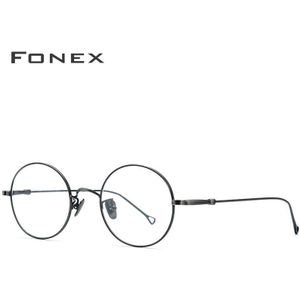 Fonex Pure Titanium Eyelasses Frame Mannen Recept Vintage Bijziendheid Optische Bril Vrouwen Koreaanse Eyewear 870
