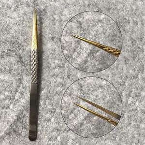 Eyelash Tweezers 3D Volume Anti-static Non-magnetic Curved Eyelash Extension Tweezer Fan Lash Eyebrow Makeup Tools