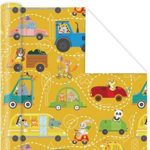 50X70 Cm Cartoon Stijl Inpakpapier Roll Voor Bruiloft Kids Verjaardag Baby Shower Wrap Craft papier Decor