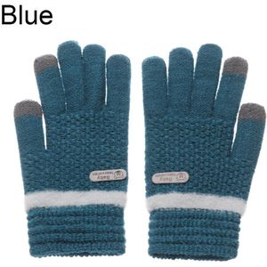 Winter Vrouwen Wol Gebreide Dikker Warm Touchscreen Handschoenen Stretch Volledige Vinger Wanten Outdoor Fietsen Handschoenen