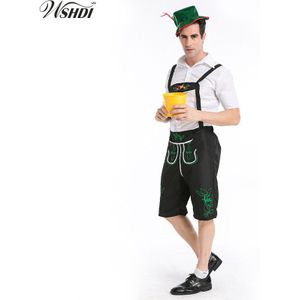 3 Stks Duitse Bier Man Kostuums Volwassen Octoberfest Beierse Oktoberfest Kostuum Mannen Halloween Cosplay Kostuums