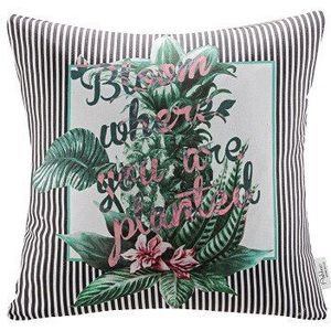 Dunxdeco Kussenhoes Decoratieve Kussensloop Amerikaanse Stijl Tropische Regenwoud Planten Luipaard Print Coussin Modern Room Decor