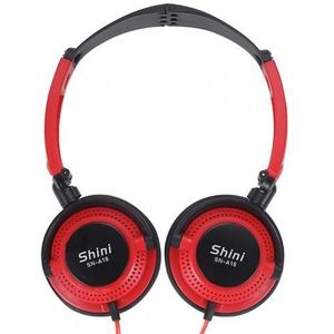 Shini A18 Bedrade Headset Megas Bass Hoofdtelefoon Line Controle Abs Bedrade Oortelefoon Opvouwbare Draagbare Hoofdtelefoon Oortelefoon Voor Muziek