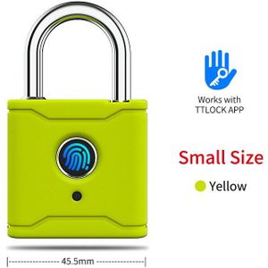 Smart Lock Keyless Vingerafdruk Slot Usb Oplaadbare Deurslot Smart Hangslot Bluetooth Quick Unlock Telefoon Unlock Ttlock App