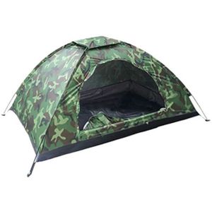 1 Persoon Draagbare Outdoor Camping Tent Outdoor Wandelen Reizen Camouflage Camping Dutten Tent