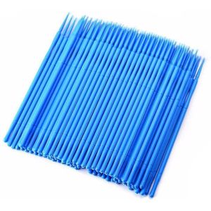 100 Stks/partij Kleurrijke Wegwerp Wimpers Borstel Wimpers Verwijderen Wattenstaafjes Microbrushes Wegwerp Wimper Make-Up Kwasten