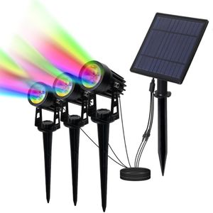 T-SUN Solar Spotlight IP65 Waterdichte Rgb Solar Light Tuin Verlichting Outdoor Solar Power Lamp Voor Landschap Tuin Decoratie