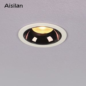 Aisilan Zwart LED Downlight achtergrond Spot Licht Anti-glare Aluminium Plafondlamp CREE Chip CRI 93