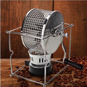 Handleiding Huishoudelijke Hand Roosteren Machine Koffieboon Roosteren Machine Diy Kleine Roestvrijstalen Roller Bakken Machine