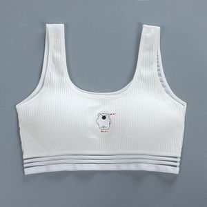 Katoen Meisjes Beha Tieners Padded Training Bras Wireless Puberteit Tieners Tops Voor Meisjes Kids Sport Ondergoed Vest 12-16 jaar