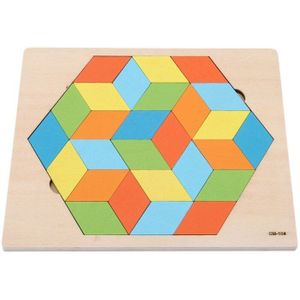 Kleurrijke 3D Cartoon Dieren Voertuig Houten Puzzels Puzzel Speelgoed Voor Kinderen Intelligentie Ontwikkeling Baby Vroege Educatief Speelgoed