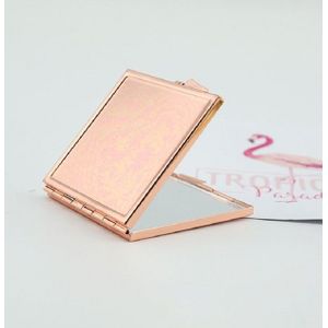 Dubbelzijdige Cosmetische Spiegel Pocket Compact Make-Up Spiegel Ronde Hart Folding Make Up Spiegel Reizen Draagbare Vergrootglas Spiegel