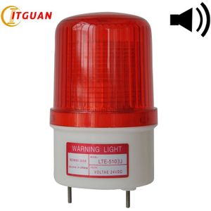 LTE-5103J Led Strobe Light Siren Industriële Flashing Sound Alarm Licht Met Zoemer 90dB Emergency Lamp