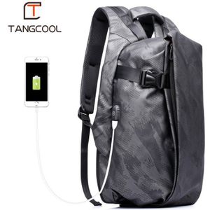 Tangcool Casual Rugzak 15.6 ""17.3"" Laptop Mannen Waterdicht Mode School Usb Opladen Tiener Bagage Tassen
