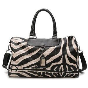 Mode Zebra Pattetern Unisex Reistassen Grote Capaciteit Vrouwen Hand Bagage Tas Grote Casual Mannen Reizen Crossbody Tassen