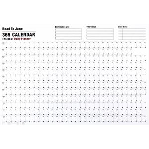 Jaar Groot Formaat Papier Muur Kalender Planner Creatieve Eenvoudige Desktop Muur Kalender Schema Planner Muur Opknoping Kalender