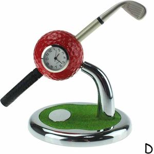 Mini Desktop Golfbal Pen Stand Met Golf Pennen 2 Stuk Set Novelty Souvenir Van Golf Souvenir Tour c2B1