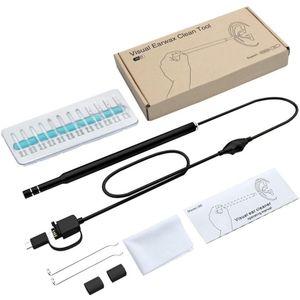 3 In1Ear Schoonmaken Endoscoop Lepel Functionele Diagnostic Tool Ear Wax Removal Tool Oorreiniger Earpick Otoscoop Camera 0.3MP