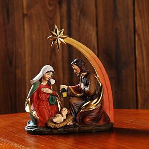 Katholieke Kerk Levert Religieuze Heilige Ornamenten Kerststal Heilige Familie Standbeeld T Decoratie Jesus Standbeeld Jesus Hars Heilige Mary