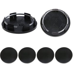 4x Universal 50.5Mm Wiel Center Velg Hub Cap Cover Wieldop Band Trim Auto Auto