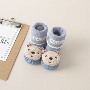 Geboren Kamer Sokken Baby Meisje Baby Cartoon Peuter Schoenen Sokken Antislip Leer Kinderen Floor Sokken Kamer kid Sokken 1-3 Jaar