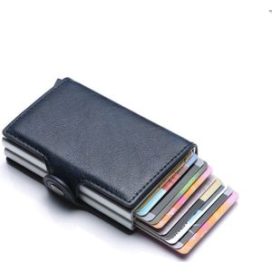 Bisi Goro Zakelijke Creditcard Houder Portemonnee Unisex Metalen Blokkeren Rfid Wallet Id Card Case Aluminium Reizen Portemonnee