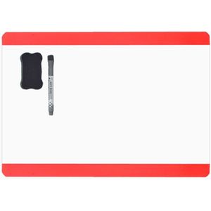 Magnetische Koelkast Magnetische Krijtbord Kalender A4 Smart Dry Erase Board Board Magneet Board Koelkast Magnetische Koelkast [Lange Side][Red]