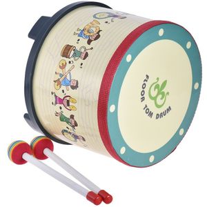 8 Inch Houten Vloer Trommel Verzamelen Carnaval Percussie Instrument met 2 Hamers voor Kids Kinderen