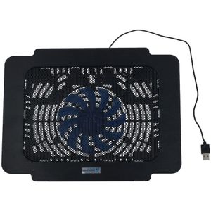 USB Super Ultra Dunne Fan Laptop Cooling Pad Notebook Radiator-zwart