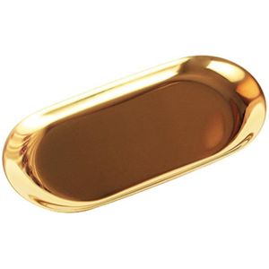 Kleurrijke Metalen Opbergvak Goud Ovale Gestippelde Fruitschaal Kleine Items Sieraden Display Lade Spiegel